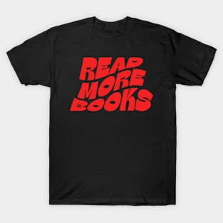 Red Read More Books T-Shirt